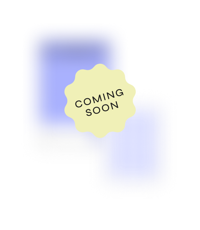 Purple gradient background with 'COMING SOON' text in a yellow starburst.